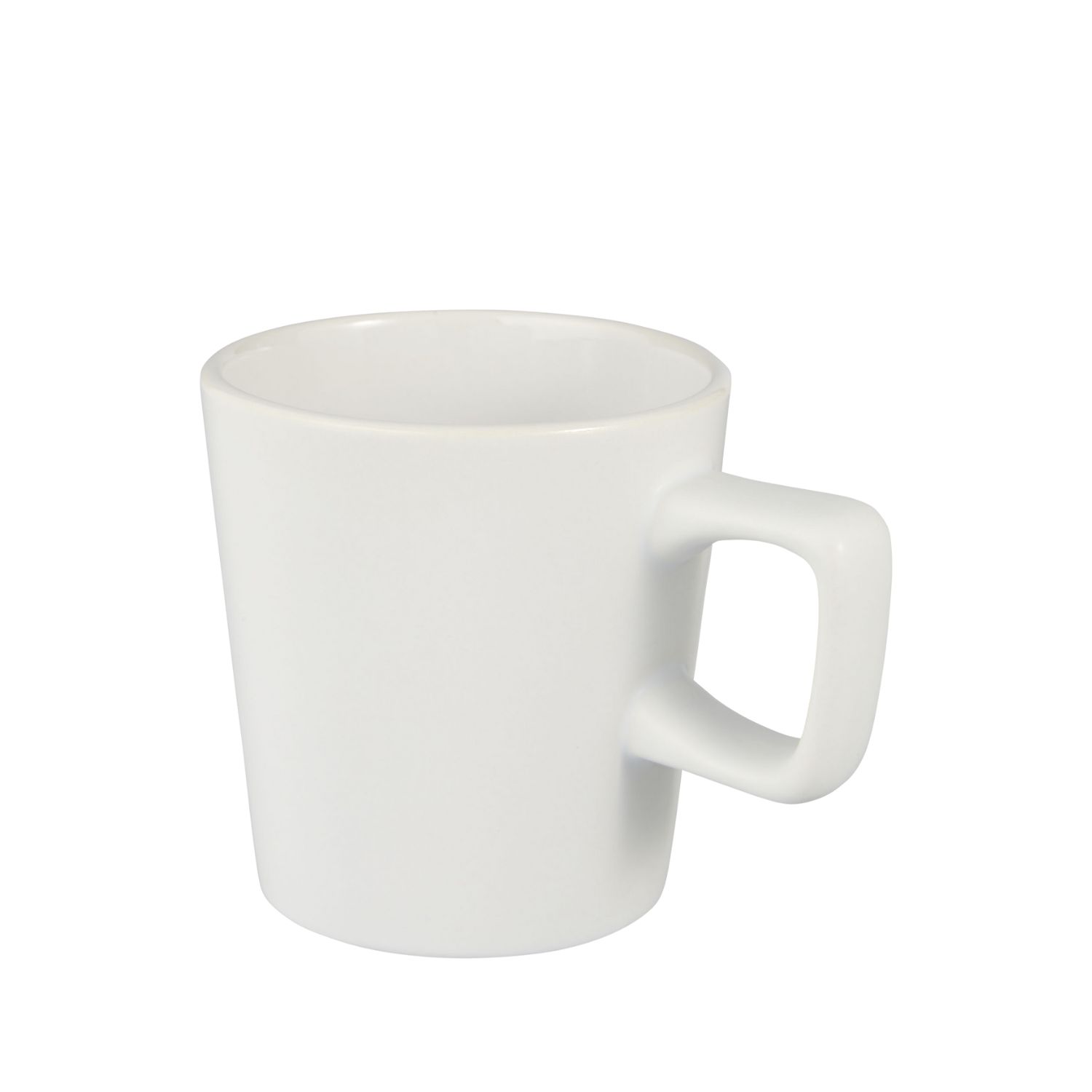 Keraminis puodelis Ross 280 ml, baltos spalvos. Puodelio paviršius matinis, o vidus blizgus.