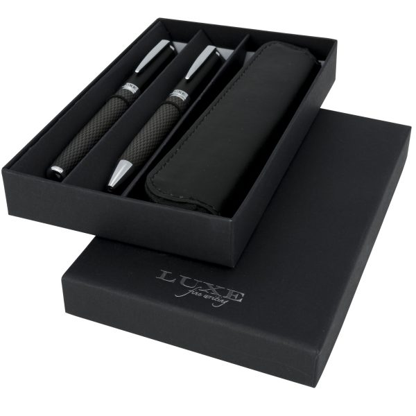 Rašiklių rinkinys dėžutėje Carbon duo