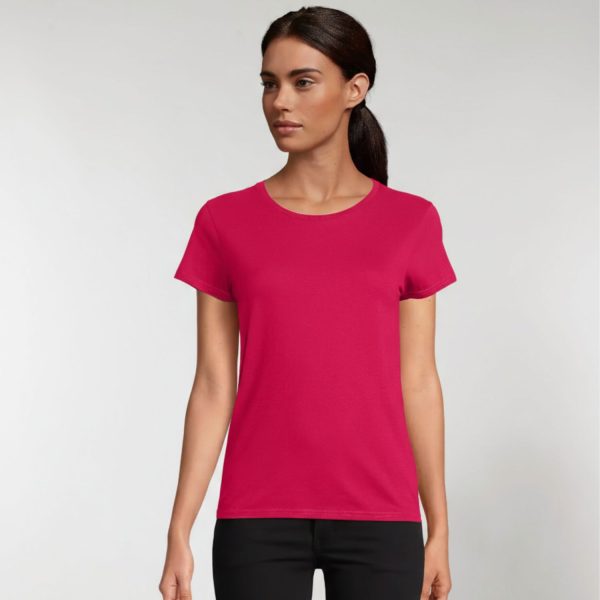 Moteriški marškinėliai Sols Pioneer Women Fuchia spalvos.
