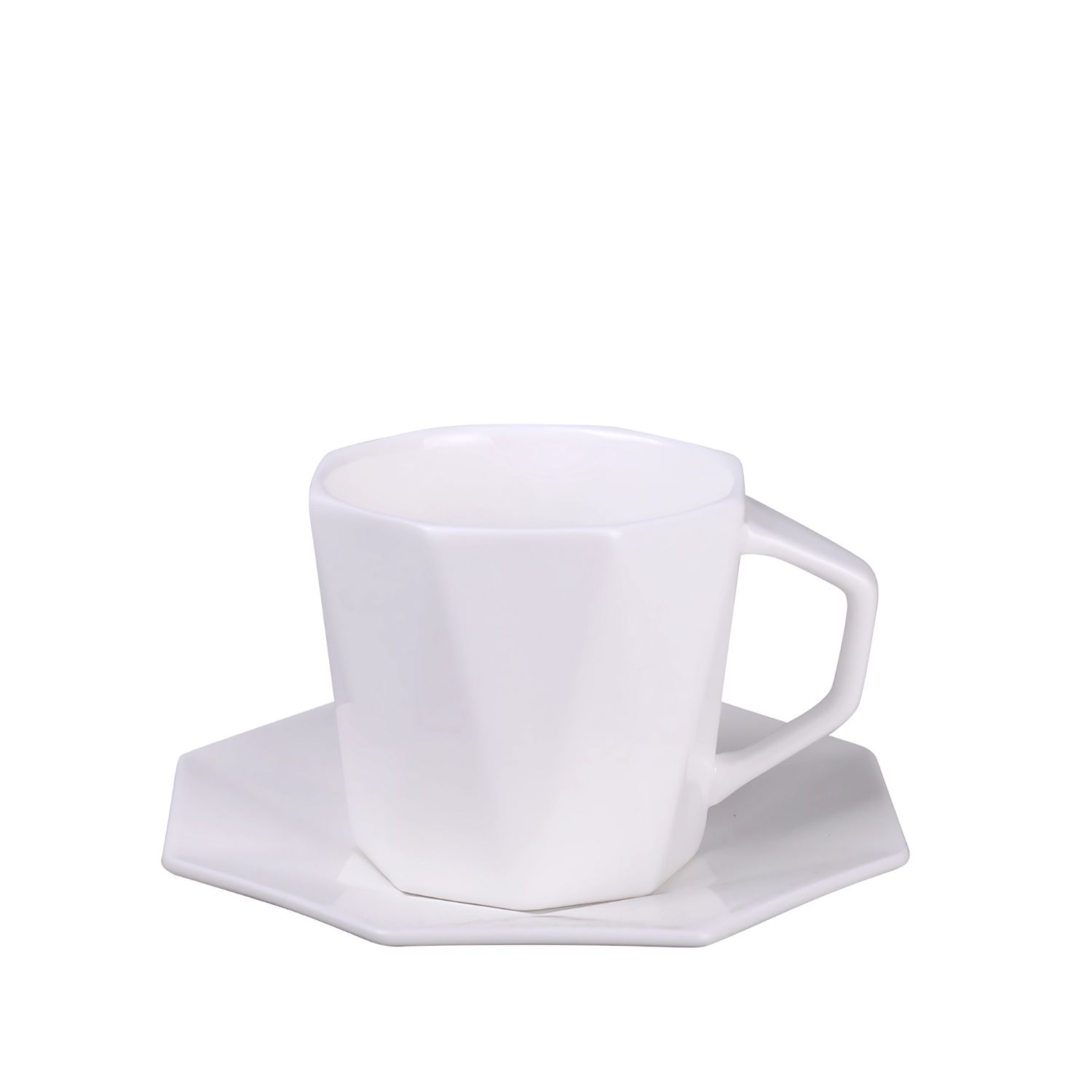 Puodelis su lėkštute Tiara 250 ml su logotipo spauda