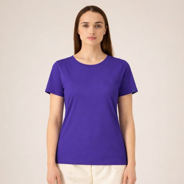 Sportiniai marškinėliai moterims Roly Imola tamsiai violetinės spalvos.