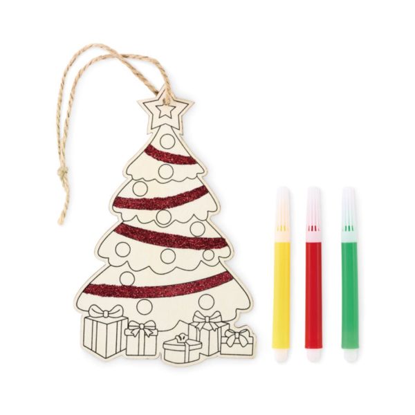 Kalėdinės eglutės dekoracija su dažymo rinkiniu Colortree