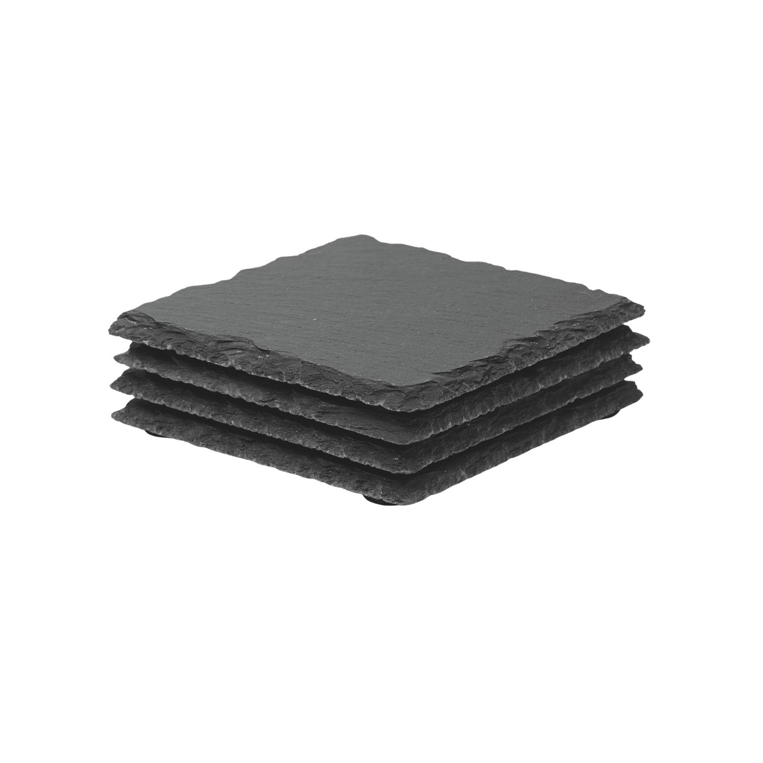 Padėkliukų rinkinys Slate 4 juodos spalvos