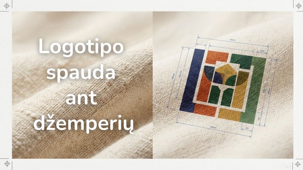 Logotipo spauda ant džemperių verslui