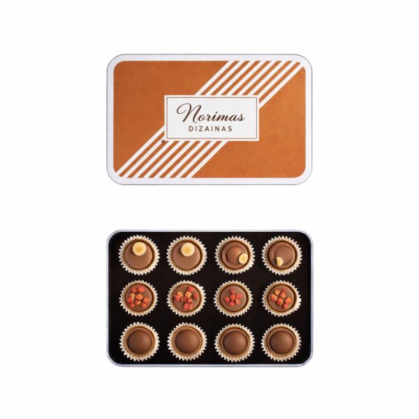 Praline sausainių rinkinys Biscotti su įmonės logotipo spauda