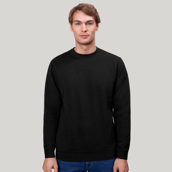 Ekologiški džemperiai vyrams Organic juodos spalvos.