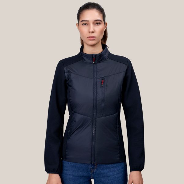 Moteriška striukė Hybrid tamsiai mėlynos spalvos.