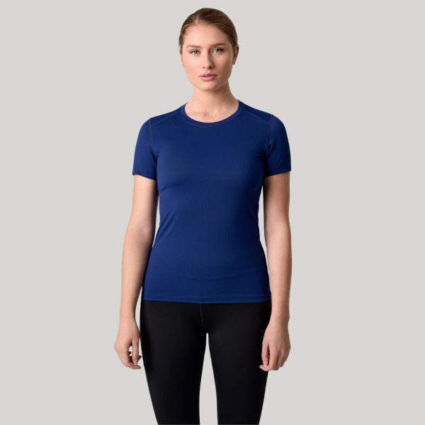 Moteriški sportiniai marškinėliai Geyser active tamsiai mėlynos spalvos.