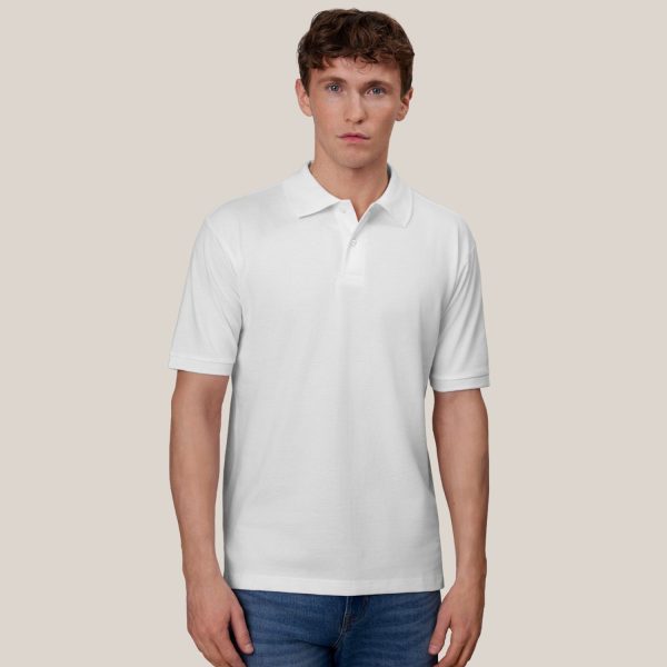 Polo marškinėliai Yes baltos spalvos.