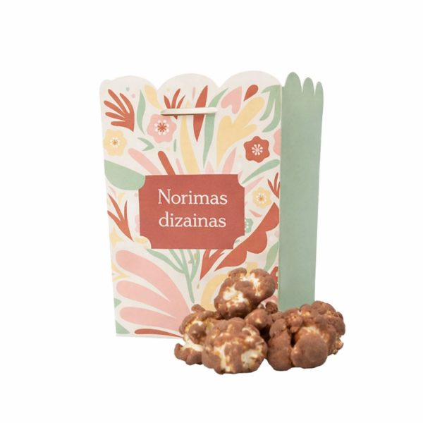 Reklaminiai spragėsiai dėžutėje Sweet su įmonės logotipo spauda