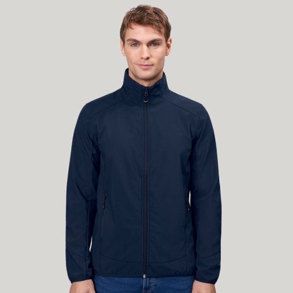 Vyriška striukė Core tamsiai mėlynos spalvos.