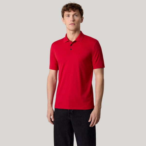 Vyriški sportiniai polo marškinėliai Geyser active raudonos spalvos.