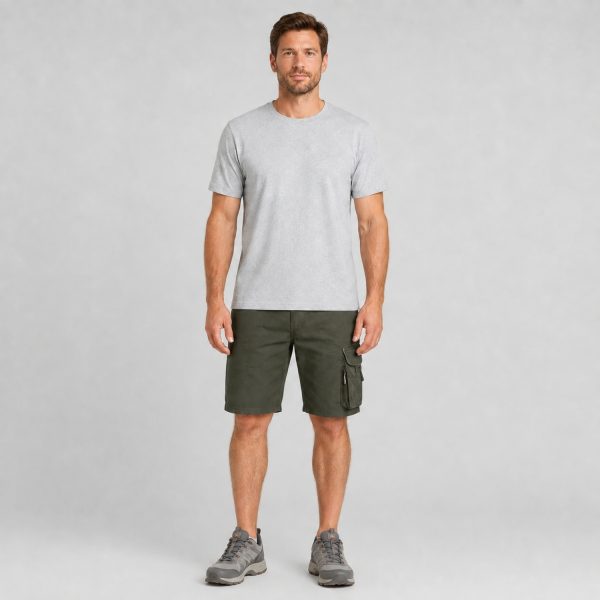 Darbiniai šortao Bermudas solid JN880 Army spalvos.
