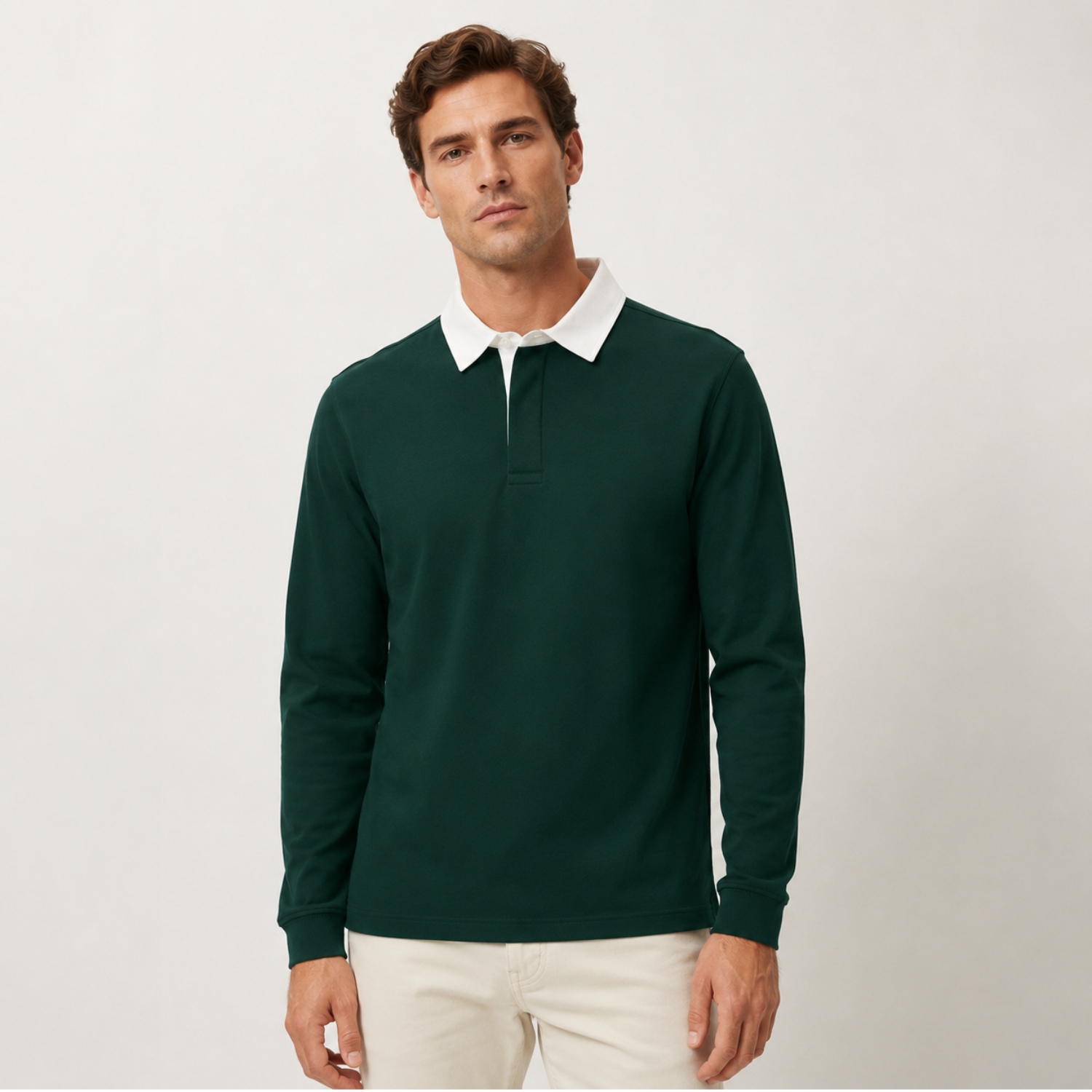 Polo-marskiniai-Oltex-Porto-plain-Butelio-zalia-1.jpg Butelio žalia