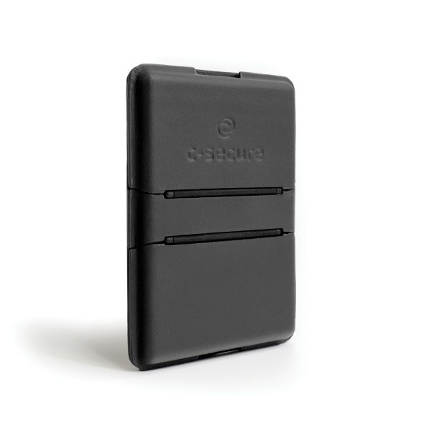 C-Secure MagSafe telefono kortelių dėklas su RFID apsauga ir stovo funkcija