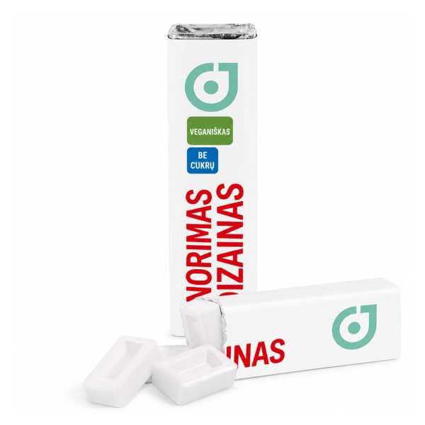 Mėtinės pastilės su individualia reklamine juostele