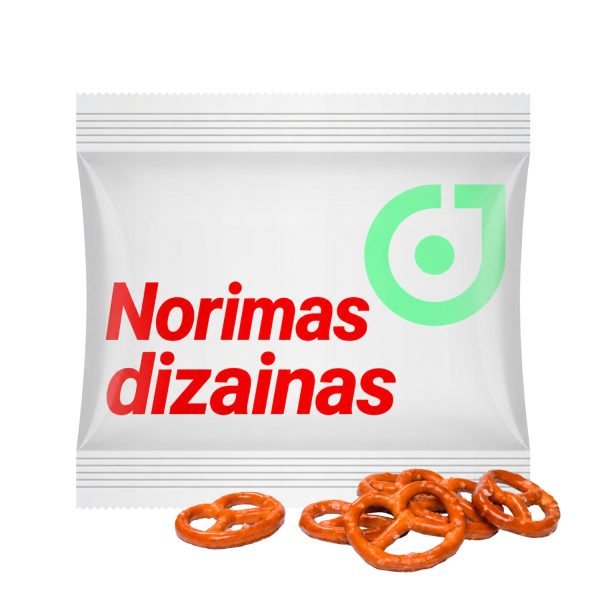 Mini riestainių užkandis reklaminėje pakuotėje