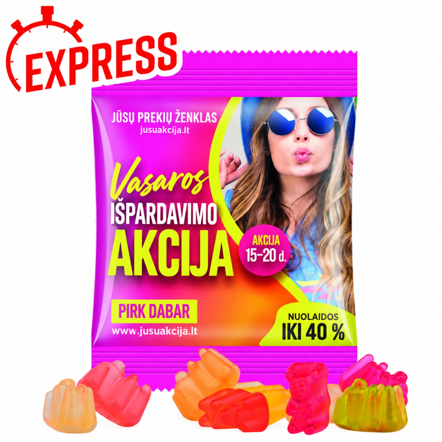 Įvairios spalvos