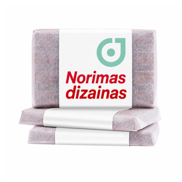 Reklaminis pieninis šokoladas individualioje pakuotėje